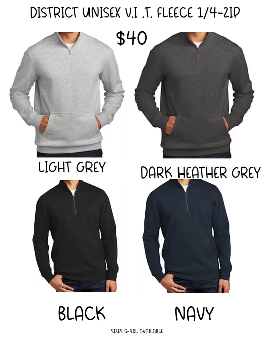 District - Unisex V.I.T. Fleece 1/4-Zip