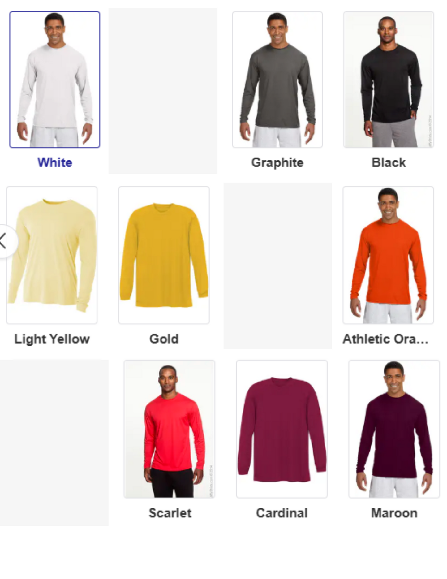 Drifit Long Sleeve Front and Sleeve (unisex) Plus Sizes