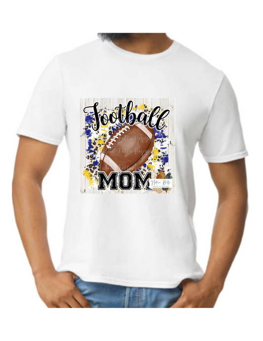 Tie Dye Football Mom (2X-5X)