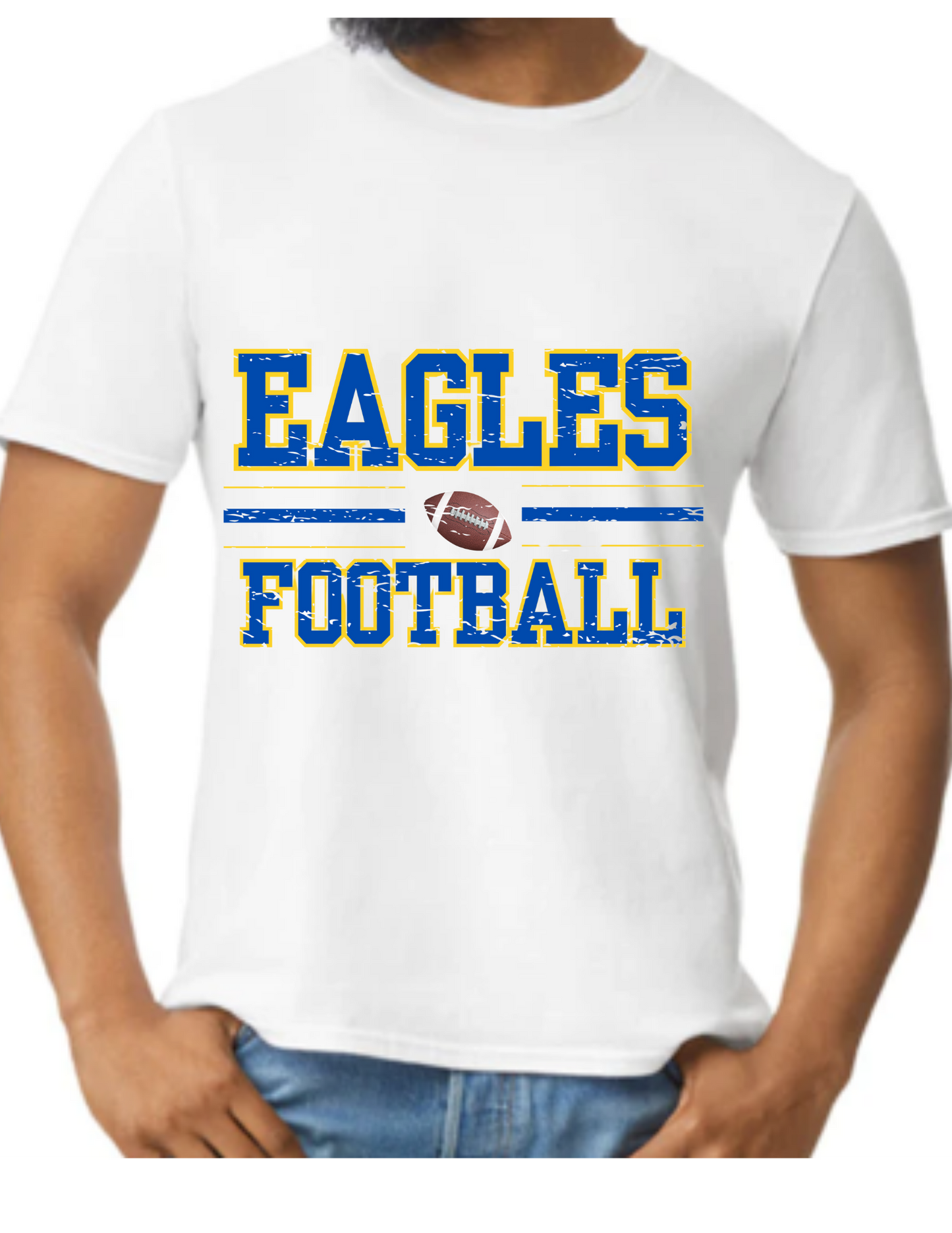 Distressed Eagles Football (2X-5X)