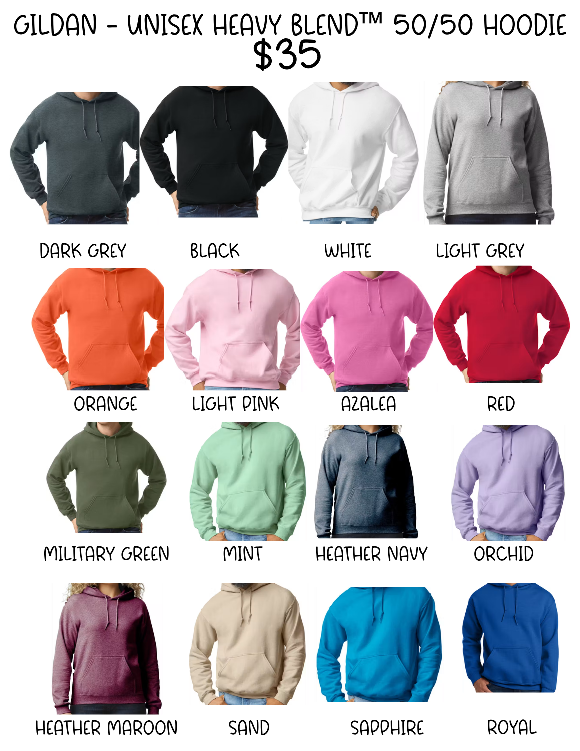 Gildan - Unisex Heavy Blend™ 50/50 Hoodie