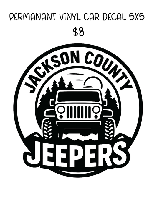 Permanent Vinyl Car Decal
