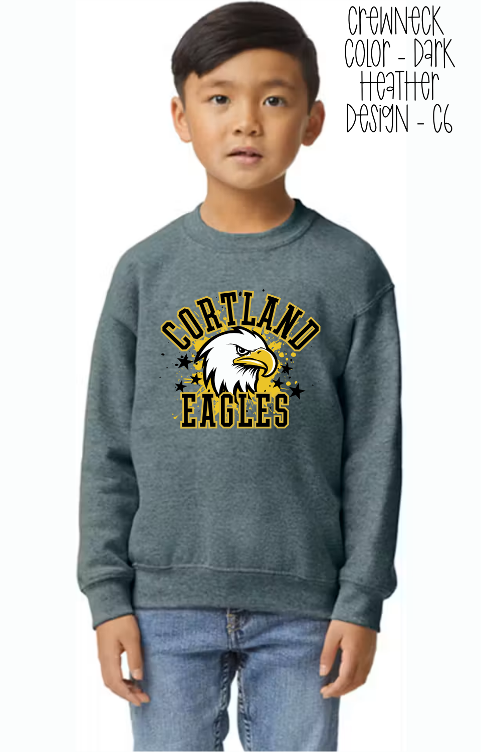 YOUTH/ADULT Gildan - Heavy Blend™ 50/50 Fleece Crew