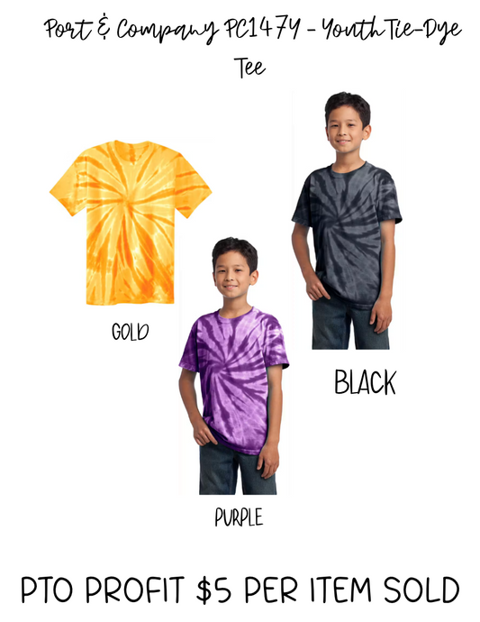 YOUTH/ADULT Port & Co - Tie Dye Tee