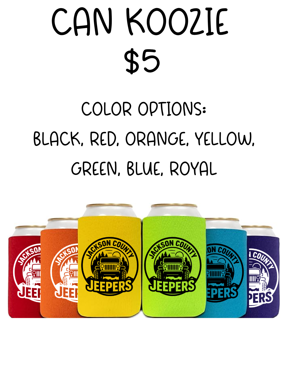 12oz Foam Can Koozie
